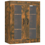 ZNTS Highboard Smoked Oak 69.5x34x180 cm Engineered Wood 3114953