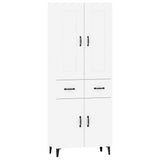 ZNTS Highboard High Gloss White Engineered Wood 3115048