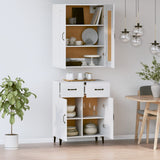 ZNTS Highboard High Gloss White Engineered Wood 3115048