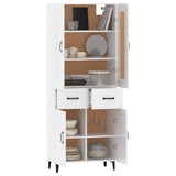 ZNTS Highboard High Gloss White Engineered Wood 3115048