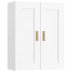 ZNTS Highboard High Gloss White Engineered Wood 3115072