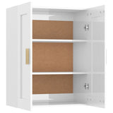 ZNTS Highboard High Gloss White Engineered Wood 3115072