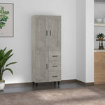 ZNTS Highboard Concrete Grey Engineered Wood 3115079