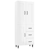 ZNTS Highboard High Gloss White Engineered Wood 3115080
