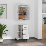 ZNTS Highboard High Gloss White Engineered Wood 3115080