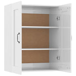 ZNTS Highboard High Gloss White Engineered Wood 3115080