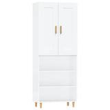 ZNTS Highboard High Gloss White Engineered Wood 3115088