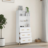 ZNTS Highboard White Engineered Wood 3115148