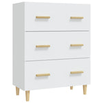 ZNTS Highboard White Engineered Wood 3115148