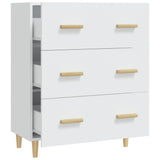 ZNTS Highboard White Engineered Wood 3115148