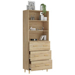 ZNTS Highboard Sonoma Oak Engineered Wood 3115150