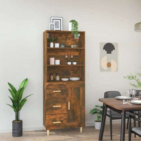 ZNTS Highboard Smoked Oak Engineered Wood 3115217