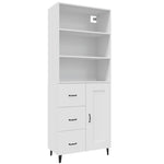 ZNTS Highboard White Engineered Wood 3115220