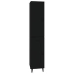 ZNTS Highboard Black 34.5x34x180 cm Engineered Wood 3115333