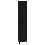 ZNTS Highboard Black 34.5x34x180 cm Engineered Wood 3115333