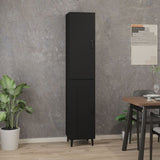 ZNTS Highboard Black 34.5x34x180 cm Engineered Wood 3115333