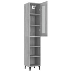 ZNTS Highboard Grey Sonoma 34.5x34x180 cm Engineered Wood 3115402