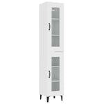 ZNTS Highboard White 34.5x34x180 cm Engineered Wood 3115412