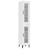 ZNTS Highboard White 34.5x34x180 cm Engineered Wood 3115412