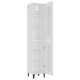 ZNTS Highboard White 34.5x34x180 cm Engineered Wood 3115412