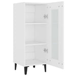 ZNTS Highboard White 34.5x34x180 cm Engineered Wood 3115412