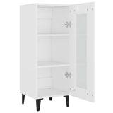 ZNTS Highboard White 34.5x34x180 cm Engineered Wood 3115412