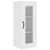 ZNTS Highboard White 34.5x34x180 cm Engineered Wood 3115412