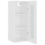 ZNTS Highboard White 34.5x34x180 cm Engineered Wood 3115412