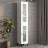 ZNTS Highboard White 34.5x34x180 cm Engineered Wood 3115412