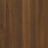 ZNTS Highboard Brown Oak 35x34x180 cm Engineered Wood 3115459