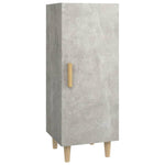 ZNTS Highboard Concrete Grey 34.5x34x180 cm Engineered Wood 3115535