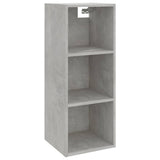 ZNTS Highboard Concrete Grey 34.5x34x180 cm Engineered Wood 3115535
