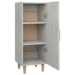ZNTS Highboard Concrete Grey 34.5x34x180 cm Engineered Wood 3115535