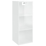 ZNTS Highboard High Gloss White 34.5x34x180 cm Engineered Wood 3115536