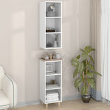 ZNTS Highboard White 34.5x32.5x180 cm Engineered Wood 3115580
