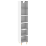 ZNTS Highboard White 34.5x32.5x180 cm Engineered Wood 3115580