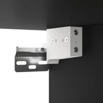 ZNTS Wall Cabinets 2 pcs Black 60x36.5x35 cm Engineered Wood 3115637