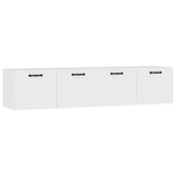 ZNTS Wall Cabinets 2 pcs High Gloss White 60x 36.5x35 cm Engineered Wood 3115640