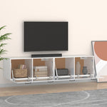 ZNTS Wall Cabinets 2 pcs High Gloss White 60x 36.5x35 cm Engineered Wood 3115640