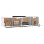 ZNTS Wall Cabinets 2 pcs High Gloss White 60x 36.5x35 cm Engineered Wood 3115640