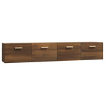 ZNTS Wall Cabinets 2 pcs Brown Oak 100x36.5x35 cm Engineered Wood 3115667