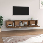 ZNTS Wall Cabinets 2 pcs Brown Oak 100x36.5x35 cm Engineered Wood 3115667