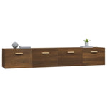 ZNTS Wall Cabinets 2 pcs Brown Oak 100x36.5x35 cm Engineered Wood 3115667
