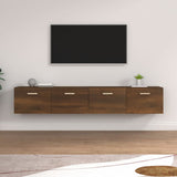 ZNTS Wall Cabinets 2 pcs Brown Oak 100x36.5x35 cm Engineered Wood 3115667
