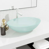 ZNTS Basin Glass 50x37x14 cm Frosted 345243