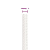 ZNTS Boat Rope Full White 5 mm 500 m Polypropylene 152548