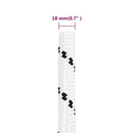 ZNTS Work Rope White 18 mm 100 m Polyester 152788