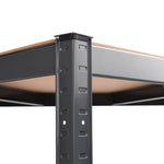 ZNTS 5-Layer Corner Shelf Anthracite Steel&Engineered Wood 152874