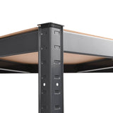 ZNTS 5-Layer Corner Shelf Anthracite Steel&Engineered Wood 152874