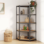 ZNTS 5-Layer Corner Shelf Anthracite Steel&Engineered Wood 152874